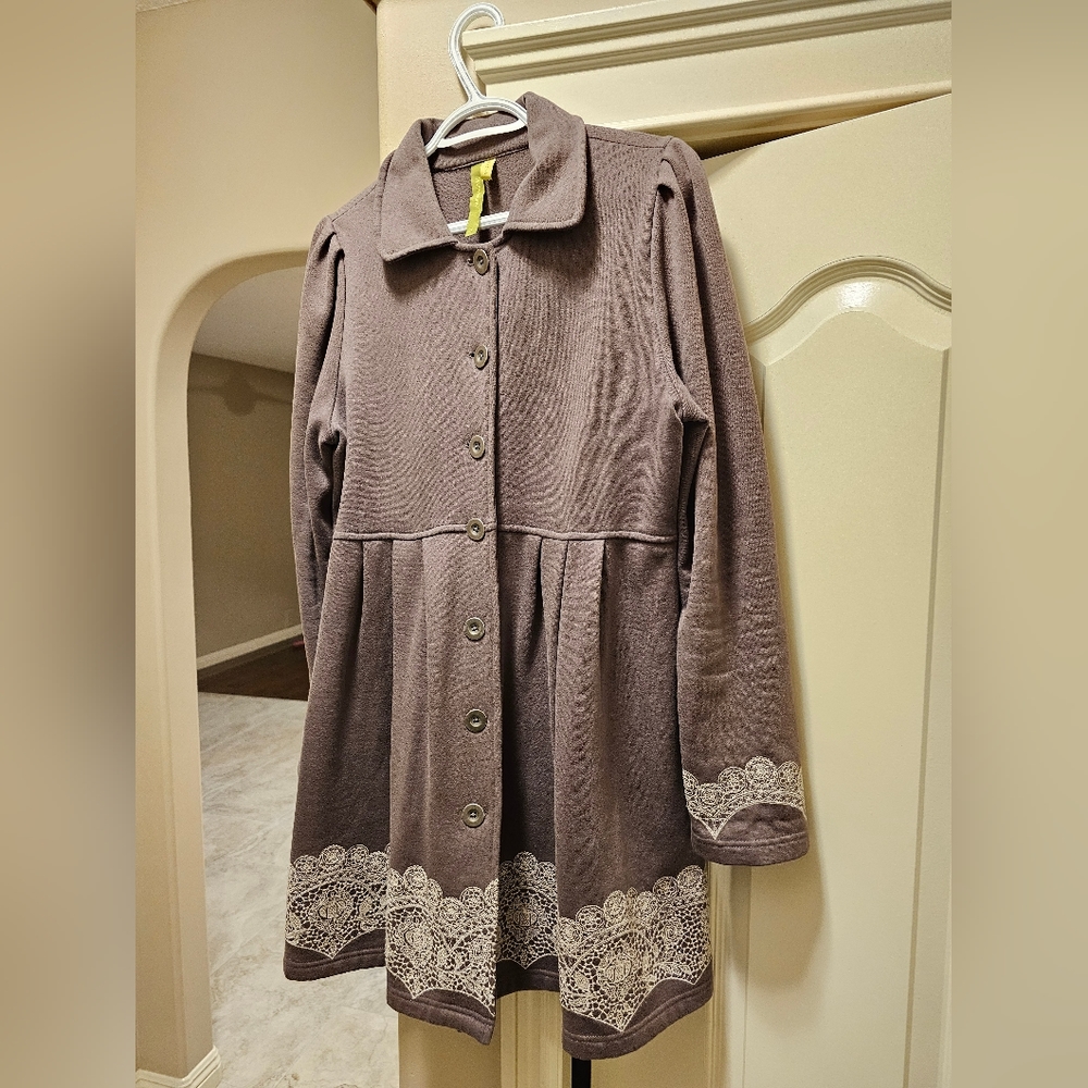 Casual Jacket or Sweater with Embroidery